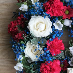Deluxe Red White and Blue Wreath