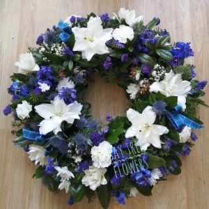 Blue Scottish Luxury Wreath