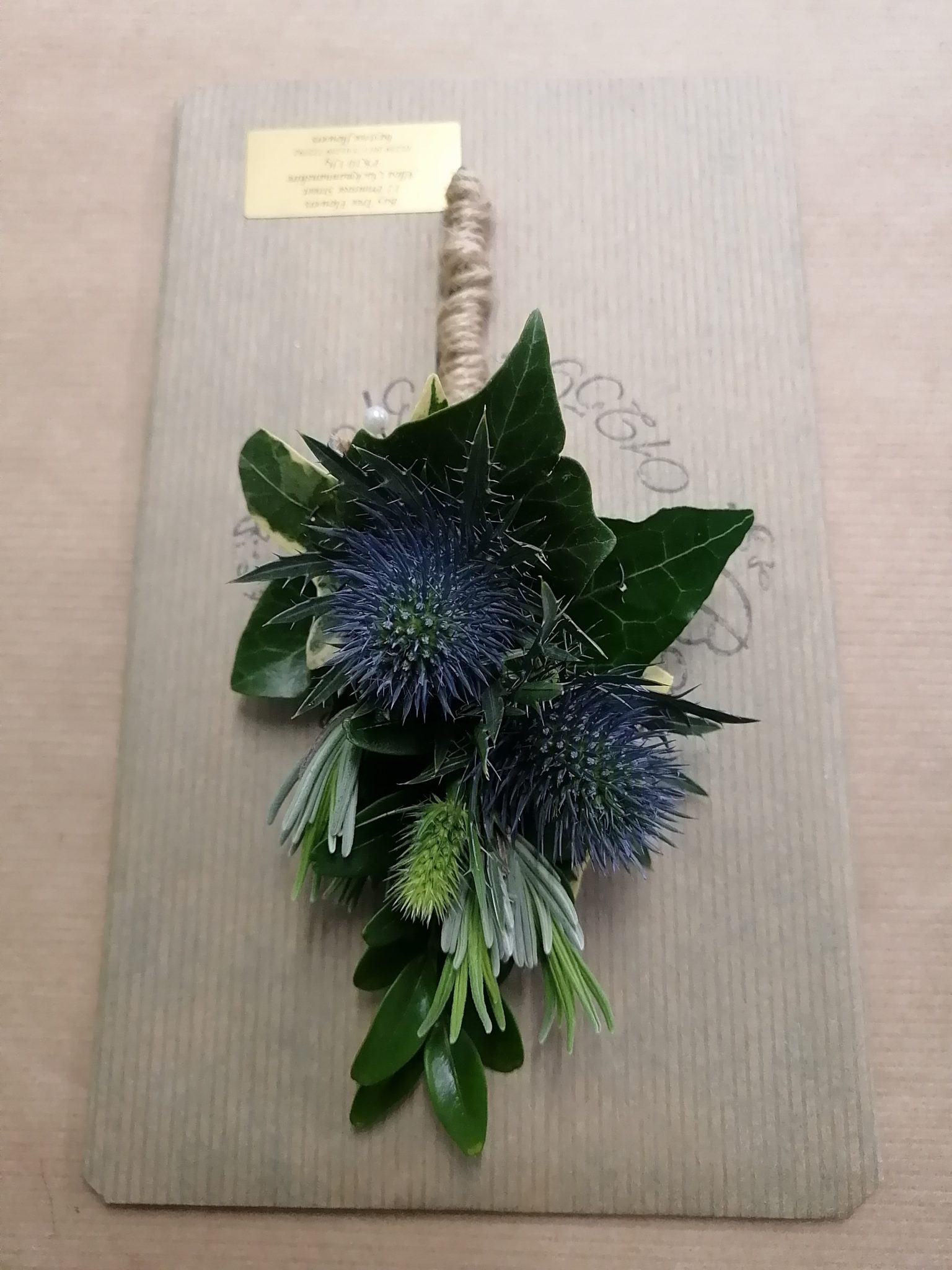 Scottish Thistle Buttonhole